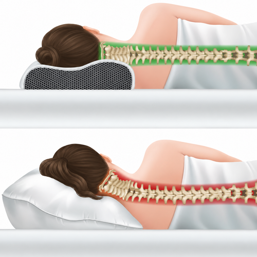 Orthopädisches Kopf- & Nackenstützkissen